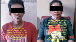 Polres Kediri Kota Tangkap Dua Orang Menyimpan Sabu Sabu