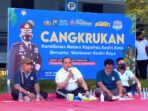 Olahraga Bersama dan Cangkrukan Kamtibmas Kapolres Kediri Kota dan Jurnalis Persiapan Pengamanan  Nataru