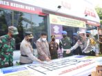 Polres Kediri Kota Siagakan 400 Personil Gabungan Pengamanan Natal 2021  dan Tahun Baru 2022