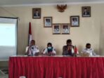 Rapat sinkronisasi data usia 6-11 tahun untuk vaksinasi di kelurahan pulau kelapa