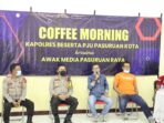 Kapolres Pasuruan Kota Ajak Awak Media Pasuruan Raya Ngopi Bareng