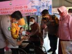 Polres Gresik Gelar Vaksinasi Murid SLB Kemala Bhayangkari
