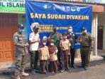 Danramil 02/TB Pantau Serbuan Vaksinasi Anak Usia 6-11 Tahun di Kelurahan Pekojan