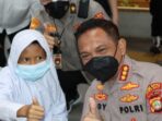 Polres Metro Jakarta Barat bersama Alumni kepolisian mengelar kegiatan vaksinasi anak usia 6-11 Tahun bagi anak penyandang Disabilitas