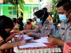 Polres Kediri Kota Lakukan Vaksinasi  Anak  Dosis ke 2 .