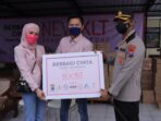 Kapolres Madiun Salurkan  Ribuan Sembako  dari KLT Official untuk Warga Terdampak Covid-19 di Kabupaten Madiun