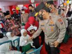 Kapolda Jatim Cek Vaksinasi Merdeka serentak, Target 19.506 Dosis se Jawa Timur