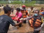 Polres Pasuruan Kota Bersama Instasi Terkait Berikan Bantuan Warga Terdampak Banjir