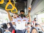 Tinjau Operasional Bus Sekolah, Kadishub Antar Langsung Para Siswa