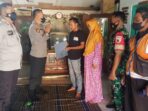 Kapolsek Jiwan Polres Madiun Kota Beserta Bhabinsa Kunjungi Bayi Penderita Jantung Bocor