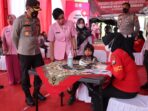 Kejar Herd Immunity, Polres Bojonegoro bersama Yayasan Kemala Bhayangkari Cabang Bojonegoro Gelar Vaksinasi Anak