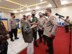 Wakapolda Jatim Tinjau Vaksinasi Serentak di Ponpes Nurul Jadid Probolinggo