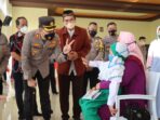 Keceriaan Anak Malang Saat Vaksin di Kunjungan Kapolres