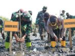 Cegah Abrasi Pantai,Dandim 0820 Dan Kapolres Probolinggo Tanam 3000 Mangrove