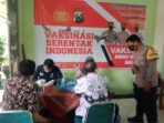Gelar Vaksinasi Serentak, Polres Madiun Kota Buka Gerai di SMAN 6 Kota Madiun