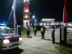 Polsek Rengat Barat Amankan Tarawih di 7 Masjid Besar di Pematang Reba