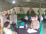 Pengamanan Dan Monitoring Oleh Polsek Seberida Dalam Pelaksanaan 1Juta Vaksinsinasi Covid 19 Di Pondok Pesantren Modern Syamsudin