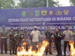 Kapolres Pasuruan Melakukan Pemusnahan Rokok Ilegal bersama Bea Cukai Pasuruan