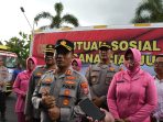 Empati Polres Madiun Kota Kirimkan Bansos Untuk Warga Musibah Gempa Bumi Cianjur