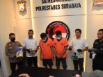 Polrestabes Surabaya Ungkap Peredaran Narkoba, Kakak Beradik Kurir 1 Kg Sabu Diamankan