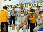 Kapolresta Sidoarjo Tinjau Vaksinasi Booster Kedua Bagi Anggota