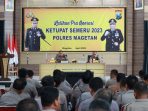 Samakan Pola Pikir Dan Pola Tindak, 270 Personil Polres Magetan Gelar Latihan Praops Ketupat Semeru 2023