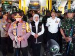 Kapolri bersama Panglima TNI Tinjau Pos Pelayanan Terpadu di Terminal Purabaya