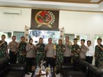 Perkuat Sinergitas Kapolres Madiun Kota Silaturahmi ke Mako Yonif Para Raider 501/BY