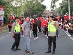 Polresta Gelar Pengamanan Creative Fun Walk Di Lapangan Timur Renon Denpasar Timur