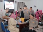 Bhayangkari Ramaikan Giat Donor Darah Polrestabes Surabaya Dalam Rangka Hari Bhayangkara Ke – 77