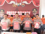 Polres Pasuruan Gelar Press Release Ungkap Kasus Peredaran Narkoba Dan Tabrak Lari