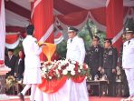 Wakil Bupati Bertindak Sebagai Irup Penurunan Bendera Merah Putih