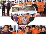 Hasil Operasi Tumpas Narkoba, Polres Sumenep Berhasil Amankan 8 Tersangka dan 10, 56 Gram Sabu Serta 303 Pil Y