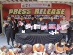 Polres Tanjung Perak Berhasil Ungkap 13 Kasus Narkoba dan Amankan 16 Tersangka