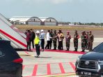 Kapolda Bali Sambut Kunker Presiden RI. Di Bandara Ngurah Rai.