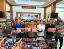Satreskrim Polres Tabanan Bali Ungkap Kasus Curanmor dan kejahatan Lainya selama satu bulan Terakhir