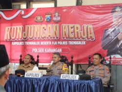 Kapolres Trenggalek Gelar Kunker ke Mapolsek Karangan dan Pogalan, Ini Penekanannya