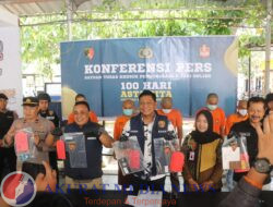 Berantas Judi Online, Polres Trenggalek Amankan 6 Orang Tersangka