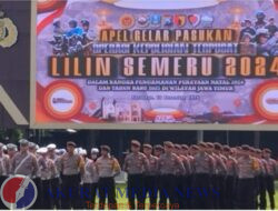 Kapolda Jatim Pimpin Apel Gelar Pasukan Operasi Lilin Semeru 2024 untuk Pengamanan Natal dan Tahun Baru