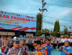 Jelang Natal dan Tahun Baru, Polresta Banyuwangi Gelar Apel Kesiapan Operasi Lilin Semeru 2024