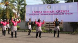 Bhayangkari Polres Tuban Geler Lomba Senam Kreasi