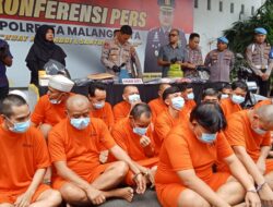 Polresta Malang Kota Ungkap 24 Kasus Pekat, 36 Tersangka Diamankan
