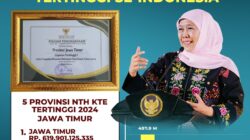 NTE Jatim Tertinggi Nasional, Gubernur Khofifah Apresiasi Ikhtiar dan Kerja Keras KTH  Dan Penyuluh Kehutanan se Jawa Timur