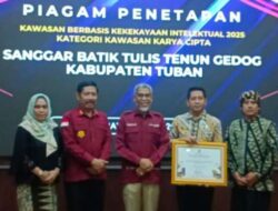 Gegara Batik Gedhog, Kabupaten Tuban Ditetapkan sebagai Kawasan Berbasis Kekayaan Intelektual