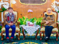 Gubernur Khofifah Menerima Kunjungan Pimpinan The Nippon Foundation Mr. Sasakawa di Grahadi Surabaya