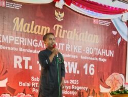 Wujudkan Kebersamaan, RT 10 Perumahan Jaya Regency Gelar Malam Tirakatan