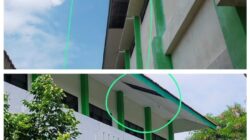 Baru Dua Tahun Dibangun Plafon Tiga Ruang Kelas SMPN 9 Kota Madiun Ambrol, Mutu Konstruksi Dipertanyakan