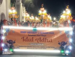 SMP Negeri 3 Magetan Ikuti Lomba Takbir Keliling Berlampion 1447 H/2026 M, Tanamkan Nilai Kebersamaan dan Kreativitas Siswa
